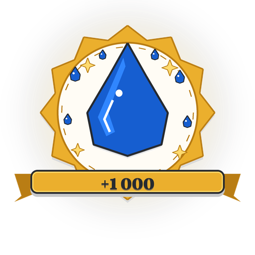 Badge récompense 1 000 gouttes d'encre